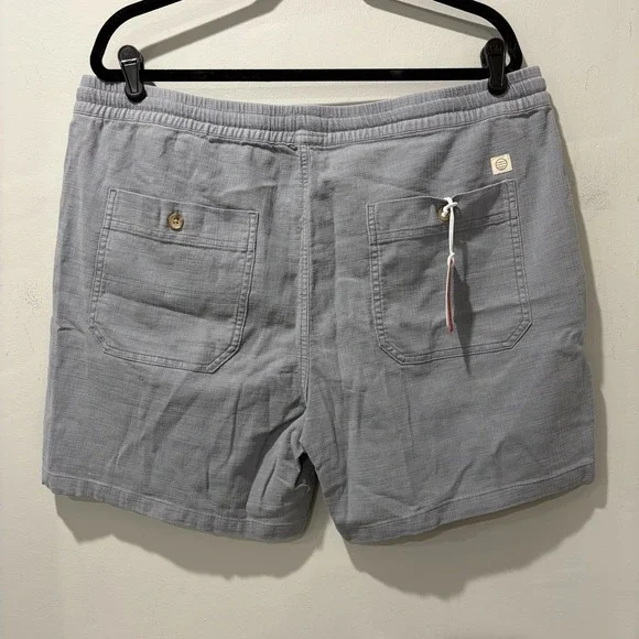 Marine Layer Casual XL Men's Gray Drawstring Waist 6" Cam Jacquard Shorts Beach - Picture 5 of 8